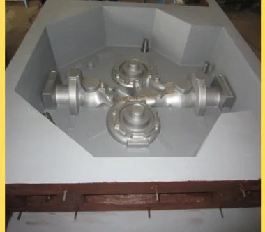 A production unit has fabricated a mechanical casting machine with four internal valves for various industrial services