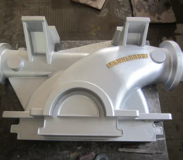 Top aluminum motors supplier in South India A detailed view of a metallic pump with a strong enclosure produced by a manufacturing company for industrial uses